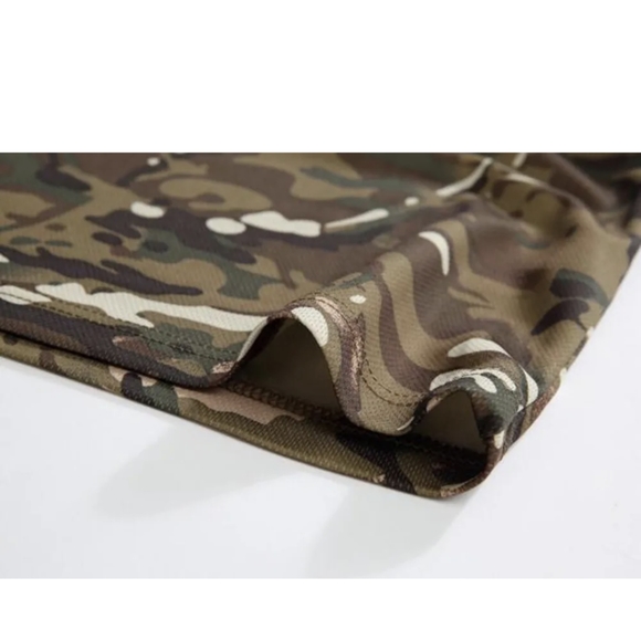 Mens Camo Hunting Short Sleeve Shirt Quick Dry Sun Protection Athletic Shirts US - Picture 9 of 9